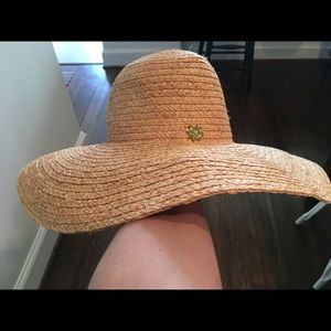Jonathan Adler Colorblock Straw Floppy Hat